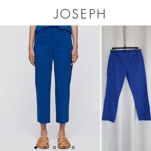 Joseph New Queen Garbandine Pants Cobalt Blue Sz 4